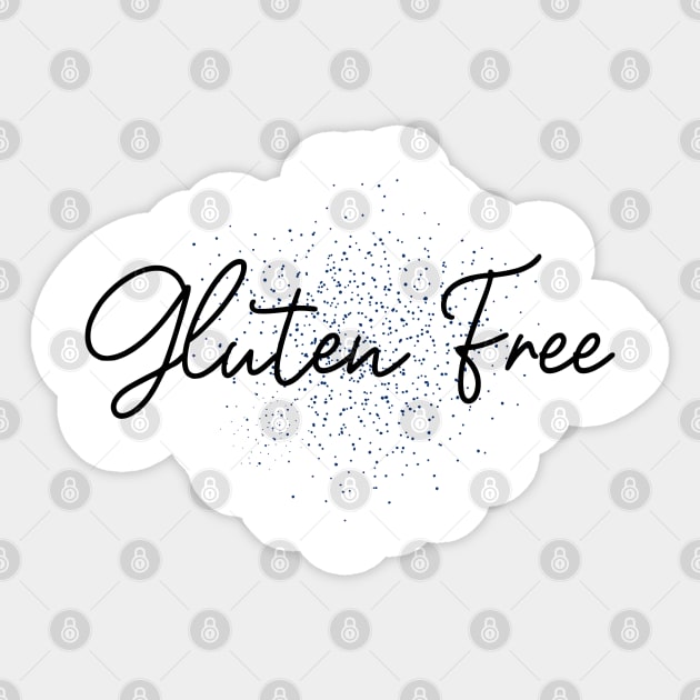 Gluten free cursive Sticker by Gluten Free Traveller